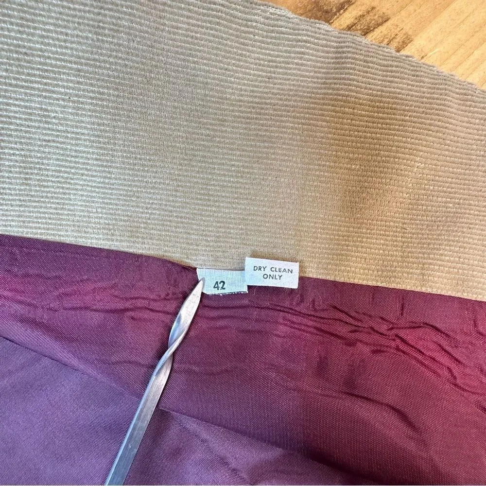 THE GREAT AMERICAN CLOTHING COMPANY Vintage Tan Corduroy Suit 42